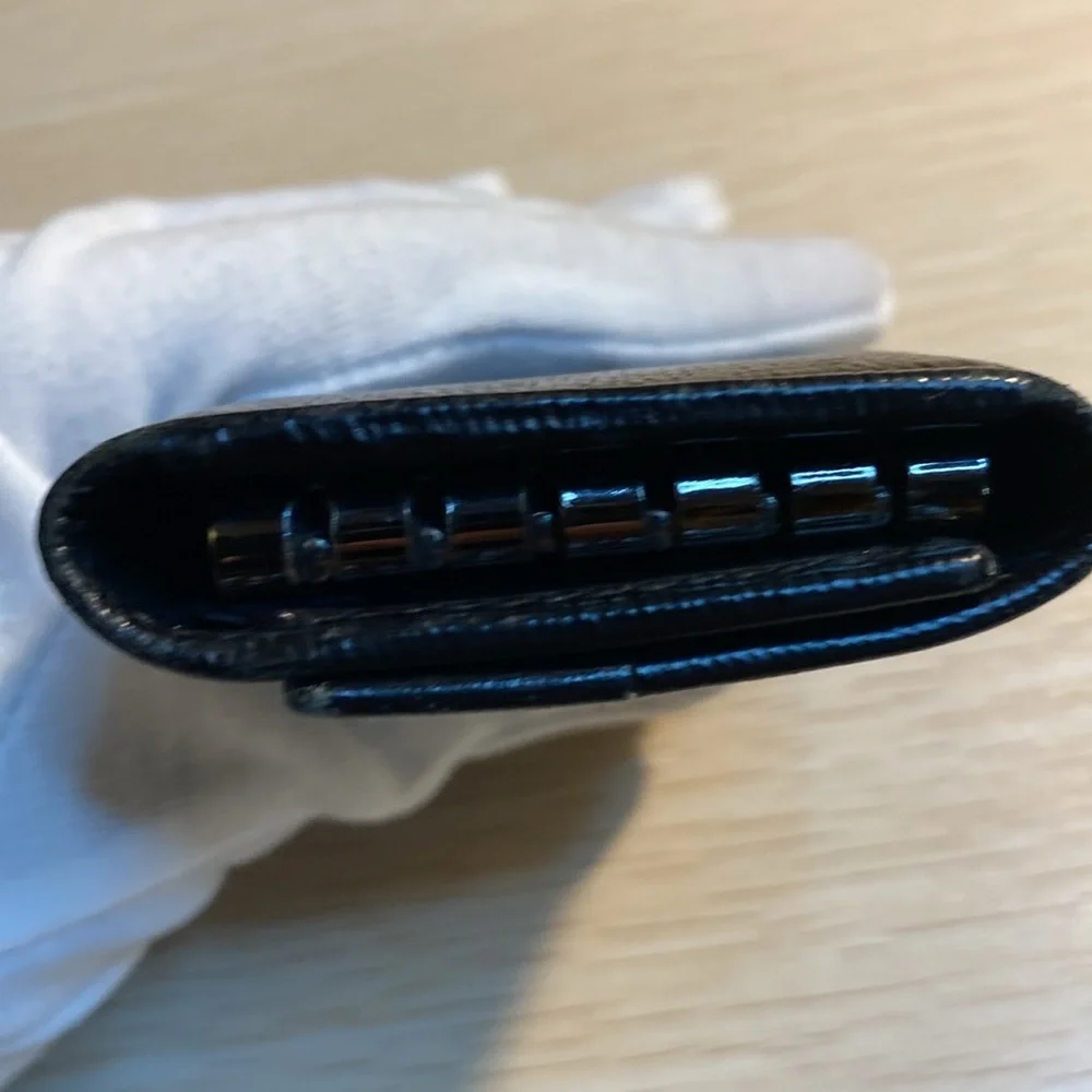 Bvlgari Black Leather Vintage key case/2 card holder - Picture 3 of 11